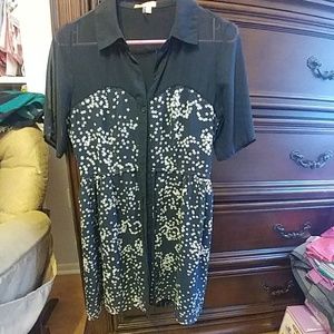 Navy dress with stars